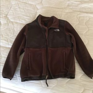 The North Face Brown Fleece Jacket Girls L